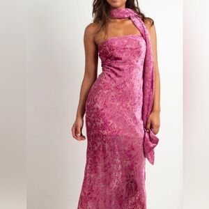 For Love And Lemons Strapless Pink Dress